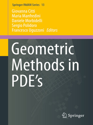 cover image of Geometric Methods in PDE's